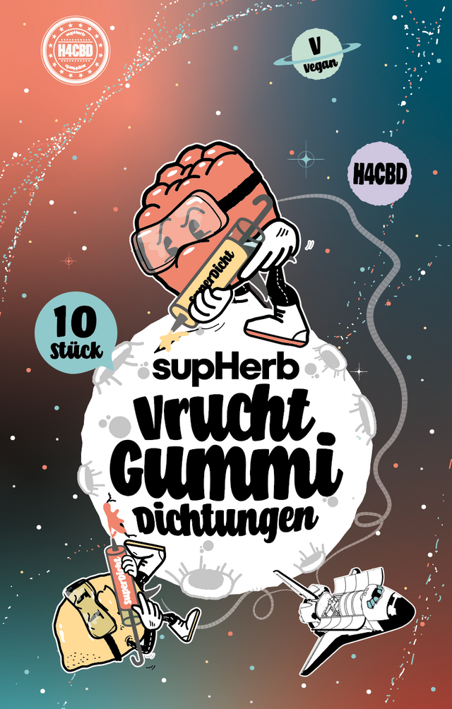 supHerb H4CBD Vrucht Gummy Dichtungen